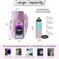 Water Bottle Holder with Strap, 4 Big Pockets with Compartment, 24oz/32oz/40oz Crossbody Water Bottle Carrier Bag