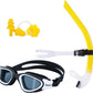 Swim Snorkel for Lap Swimming,No loud gurgling noise No hurt forehead No slip front swimming Snorkeling Training for adult/kid/youth,swimmer snorkle center Mount snorkel tube One-Way Purge Valve