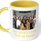 Personalized Mother's Day Coffee Mug, Custom Mum Photo Text 11 Oz Ceramic Mug, Customized Mom Gift Idea Picture Name Cup, Taza Cafe Personalizadas Fotos, Cute Gifts Mom Women Dad Men, Yellow