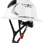 GREEN DEVIL Matrix Full Brim Hard Hat with Headlight Vented Construction Safety Helmet OSHA Approved Cascos De Construccion Work Hardhat for Men&Women