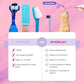 RYERCAT Set of 2 Dual Sided Cat Toothbrush - Kitten Toothbrush with Micro Head to fit into Cat/Kittens Mouth - Cat Dental Care Supplies - Pet Toothbrush for Cats(Lavender Purple & Ocean Blue)
