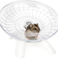 Hamster Wheel Silent Hamster Exercise Wheel Running Spinner Hamster Flying Saucer for Hamsters Gerbils Mice and Other Small Pets (White)
