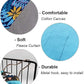 RIOUSSI Guinea Pig Hideout Hideaway Corner Fleece Toys Cage Accessories with Reversible Sides, Blue Leaves