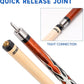 GSE Games & Sports Expert 58" 2-Piece Canadian Maple Hardwood Billiard Pool Cue Sticks for Men/Women, House or Commercial/Bar Use (Several Colors, Weight 18oz, 19oz, 20oz, 21oz Available)