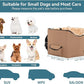 Petsfit Dog Booster Seat, Washable Pet Car Booster Bucket Seat with Portable Carrying Case for Puppy, Cats, Small Dogs (Small, Tan)
