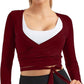 Women Tie Front Shrug Long Sleeve Bolero Cardigan Lightweight Casual Tops