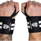 Gymreapers Weightlifting Wrist Wraps (IPF Approved) 18" Professional Quality Wrist Support with Heavy Duty Thumb Loop - Best Wrap for Powerlifting Competition, Strength Training, Bodybuilding