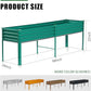 Land Guard Galvanized Raised Garden Bed with Legs, 96×24×32in Raised Garden Beds Outdoor with Drainage Holes, Planter Boxes Outdoor for Backyard, Patio, Balcony, 800lb Capacity, Green