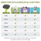 Dog Brush Kit – 3 PCS Grooming Set with Self-Cleaning Brush, Undercoat Rake & Pet Bath Brush. Great for Shedding, Tangles & Dirt Removal – Ideal for Long & Short Haired Dogs & Cats, Green