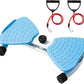 Flexforge Pilates Twister Waist Twisting Machine with Resistance Bands 360° Non-Slip Ab Board Silent Core Trainer for Belly Fat Loss & Leg Toning 250lbs Capacity Home Gym Equipment for Women/Men