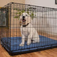 K9 Ballistics Tough Ripstop Orthopedic Dog Crate Bed - Durable Pad with Washable Cover, for Wire Crates, Tie-Downs Included, Size: Medium 35"x22", Sandstone