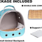 Small Animal Travel Carrier Backpack to Carry and Transport Guinea Pig Birds Bearded Dragon, Clear Front Window, Portable Bag to Transport Hamster Hedgehog