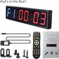 Large Interval Gym Clock for Workouts Size 20x4.7in. Operated by Remote Control