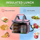 iknoe Large Foldable Cooler Bag, 8.5L Insulated Lunch Bag, Leakproof Lunch Cooler Tote with Multi-Bag Design Suitable for Beach, Picnic and Office Use, Pink 15-Can