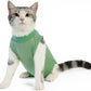 Cat Surgery Recovery Suit Professional for Surgical Abdominal Wound Or Skin Diseases E-Collar Alternative for Cats After Surgery Wear Pajama Suit (Green, Small)