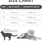 Dotoner Cat Surgery Recovery Suit for Female Male Anti-Licking Pet Surgical Pajamas Long Sleeve Prevent Shedding Cat Spay Recovery Suit&E Collar Alternative Bodysuit for Cats