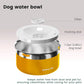 Gardner Pet Dog Bowls 1 Gallon (3.85L) Stainless Steel No Spill Dog Water Bowl, Slow Water Feeder Metal Bowls, Spill Proof Water Dispenser for Large Dogs, Promotes Healthy Hydration