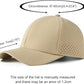 VOBOOM Men Quick Dry Baseball Cap Laser Cut Mesh Ball Curved Brim Snapback Hat