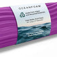 Oceanfoam Tidal Roller - Magenta - Muscle Massage Foam Roller for Back Pain & Stretching - Firm and Ergonomic Wide Wave Textured - Yoga, Athletics, & Wellness - Full Size, 20" x 5"
