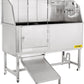 VEVOR Dog Grooming Tub, 62" L Pet Wash Station, 304 Stainless Steel Pet Grooming Tub Rated 661LBS Load Capacity, Non-Skid Dog Washing Station Comes with Ramp, Faucet, Sprayer and Drain Kit