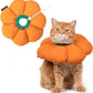 Cute Waterproof Cat Recovery Collar - Anti-Bite Lick Wound Healing Safety Elizabethan Collar - Orange Pumpkin Cat Halloween Costume
