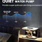 2.5 Gallon Fish Tank Small Aquarium Starter Kit with Hidden Filtration, 3 Color Light, Self Cleaning Nano Tank for Betta, Shrimp, Guppy, Angelfish