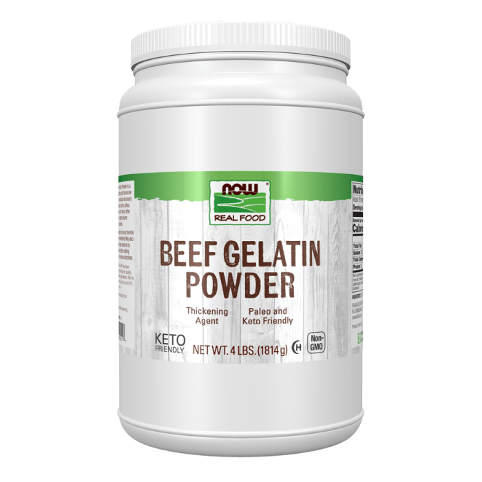 Now Real Foods Beef Gelatin Powder 4 Pounds - 6511