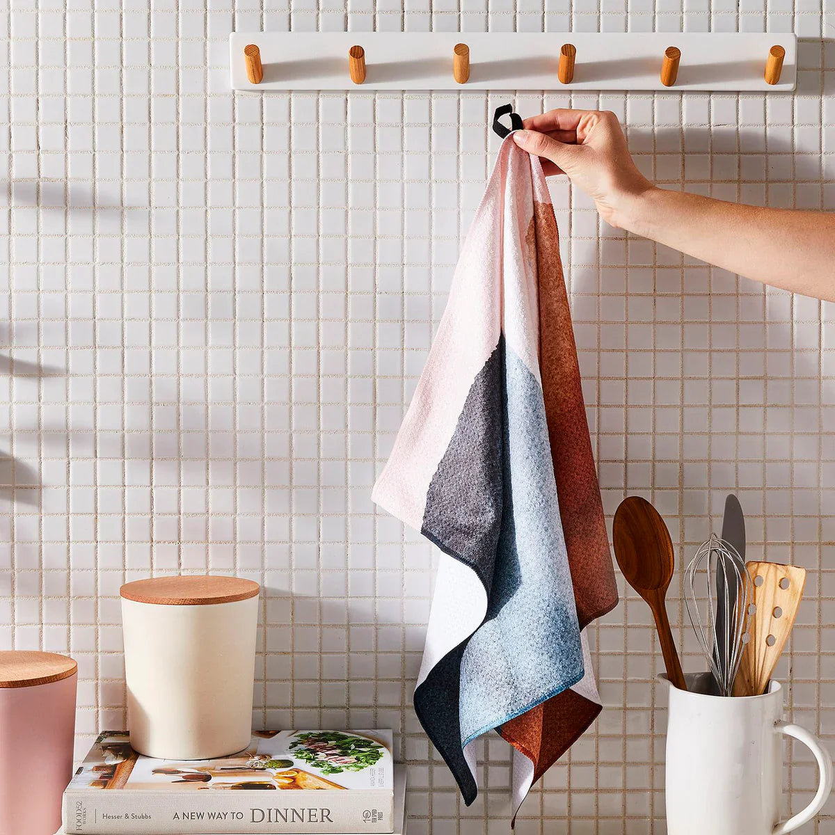 Ribbon & Cheer Geometry Tea Towel