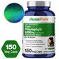 NusaPure High Absorption Triple Chlorophyll 1000 mg 150 Veg Caps Suitable for Vegetarians and Vegans, Non-GMO