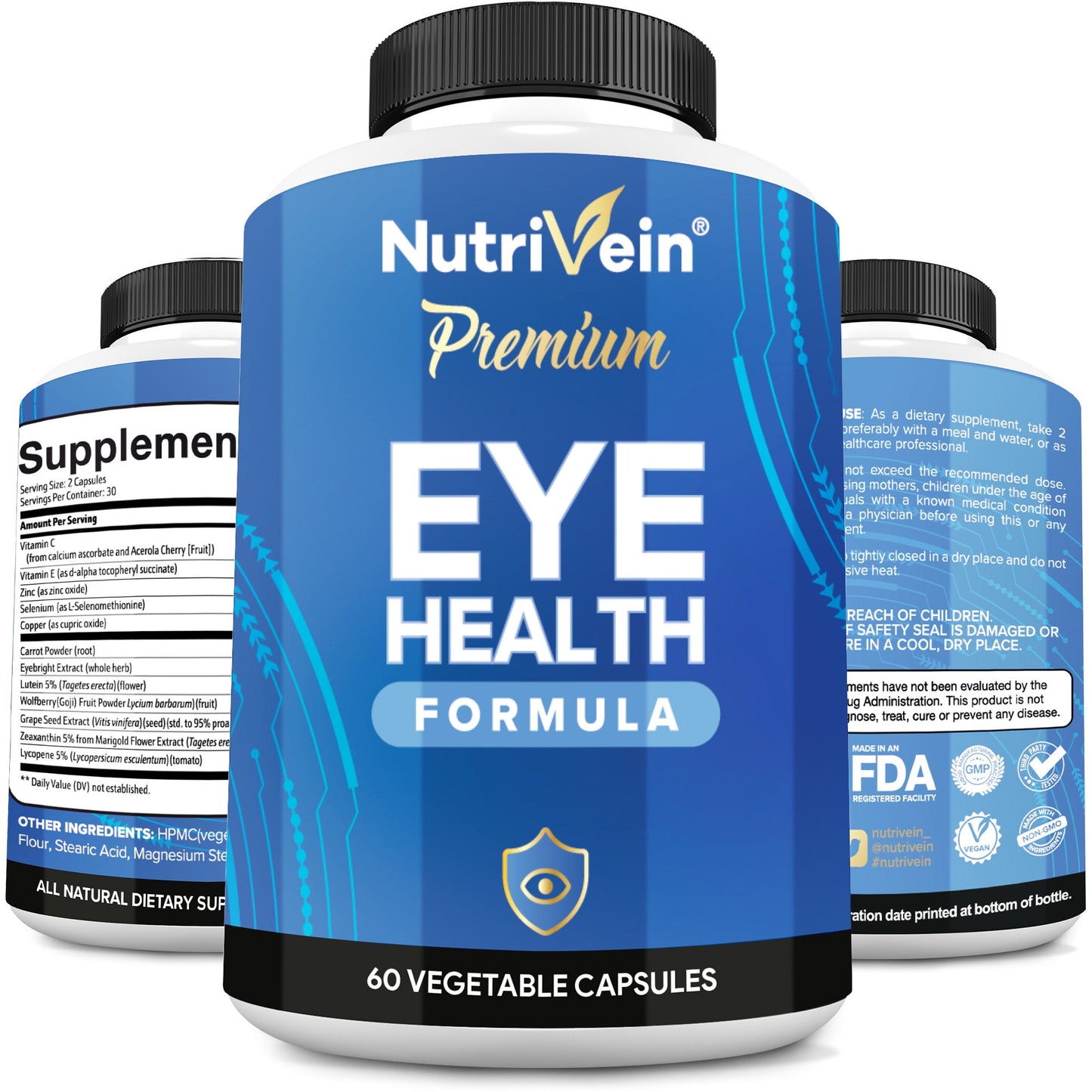 Nutrivein Eye Vitamins (60 Caps)