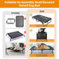 Elevated Dog Bed Large Sized Dog Cots Beds for Large Dogs Foldable Raised Dogs Beds Outdoor Cooling Chew-Proof, No Assembly Need, Black