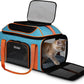 Petskd Top-Expandable Pet Carrier 19x13x9 Inches Southwest Allegiant Airlines Approved, Soft-Sided Carrier for Small Dog Under 12 lbs and Large Cat Under 15 lbs(Blue)