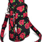Betsey Johnson Insulated Water Bottle Pouch Holder Carrier Crossbag with Adjustable Shoulder Strap - Lightweight Polyester Accessories with Pockets Good for Hiking Sports