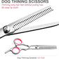 Dog Grooming Kit with Safety Round Tips Stainless Steel Professional Dog Shears Set - Thinning, Curved Scissors and Comb for Cat Pet