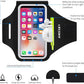 Phone Armband for Running Cell Phone Armband with Zipper Pocket for Earbuds Car Keys, Water Resistant Sport Arm Band for iPhone 16 15 12 11 Pro Galaxy S24 S20 Fit Up to 6.7'' with Phone Case