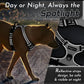 Eagloo Dog Harness Small Sized Dog, No Pull Service Vest with Reflective Strips and Control Handle, Adjustable and Comfortable for Easy Walking, No Choke Pet Harness with 2 Metal Rings, Grey, S