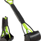 PETMAKER Pooper Scooper - Foldable Cat and Dog Poop Scoop with Ergonomic Handle - Enables One-Handed Use on Concrete, Grass, and Gravel (Green)