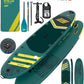 Inflatable Paddle Board 11' x 35'' Wide Stable Design,Stand Up Paddleboard with Sup Accessories Backpack,Pump,Ankle Leash,Adjustable Paddle,Non-Slip Comfort Deck for Adult Youth