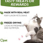 OPET Freeze Dried Cat Treats, Single Ingredient Grain Free High Protein Pet Food for Cats and Dogs, Healthy Training Snacks，Freeze Dried Pork Sliced Fillets (Pork, 5.92 Ounce)