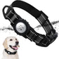 TagME Airtag Dog Collar,Waterproof Reflective Pet Collar with Airtag Holder,Soft Padded and Double D-Rings for Extra Large Dogs,Black