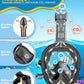 QingSong Kids Snorkel Mask Full Face, Snorkeling Set with Camera Mount, Foldable 180 Degree Panoramic View Snorkeling Gear Anti-Fog Anti-Leak