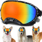 Medium Dog Sunglasses with Adjustable Strap UV Protection, Winproof Dog Puppy Sunglasses, Suitable for Medium Dog Pet Glasses, Dogs Eyes Protection,Soft Dog Goggles