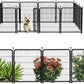 Tall Garden Fence, 32 in(H) Dog Fence Outdoor for Yard. 12 Panels Total 26.6 Ft(L) Puppy Playpen, Suitable for Indoor or Outdoor Use Play Pens for Puppys, Large Dog Pen, Fences for Garden
