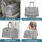 PETSFIT Dog Carrier Cat Carriers for Puppies, Medium Cats up to 25Lbs, Travel Soft Sided Pet Carrier (Large, Grey)