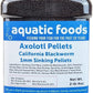 Aquatic Foods Inc. Axolotl Blackworm Pellets. 1mm-1/32 Sinking California Blackworm Micro Pellets for Baby Axolotl, Frogs, Shrimp, Salamanders, Newts, Snails…2-lbs 4oz Jar