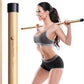 Slim Panda Yoga Stick, 5ft Natural Bamboo Stick with Rubber Ends, Exercise Stretching Stick for Yoga, Stretching, Balance and Correcting Posture, Rehabilitation Physical Therapy Aids