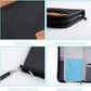 Real Leather Wallet RFID Family Passport Holder Waterproof Travel Essentials (Black)