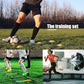 Football Training Equipment | Speed Agility Training Set, Including 1 Agility Ladder, 4 Steel Piles,12 Disc Cones,1 Resistance Umbrella .| for Athletes/Sports Including Football & Basketball