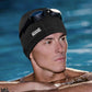 Aegend Fabric Swim Cap, Silicone Waterproof Layer - Breathable Cloth Swimming Cap, Keep Hair Dry with Hight Elasticity for Youth(8-16) Adult, 2 Sizes to Choose