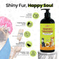 POM Pets 2-in-1 Organic Dog Shampoo & Conditioner – Itchy Skin Relief, Dog Deshedding, Detangles Fur, Cat Shampoo, Paw Cleaner for Dogs, Natural Coat Defense Formula